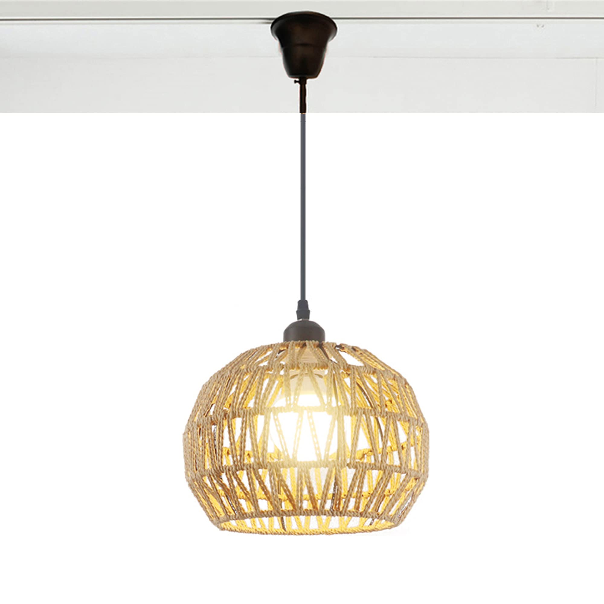 Amazon.co.jp : Venus 藤編み ペンダントライト モザイク ミニ系