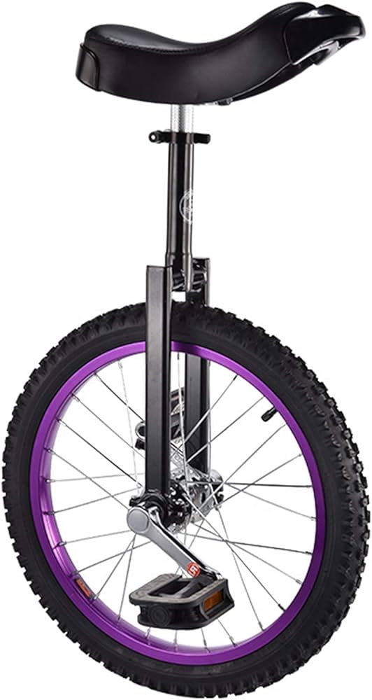Amazon.co.jp: パープル一輪車子供用一輪車大人用16/18インチ一輪車