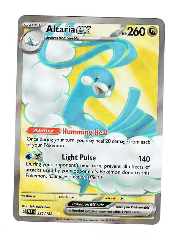 Amazon.com: Pokemon - Altaria ex 232/182 - Paradox Rift - Full Art