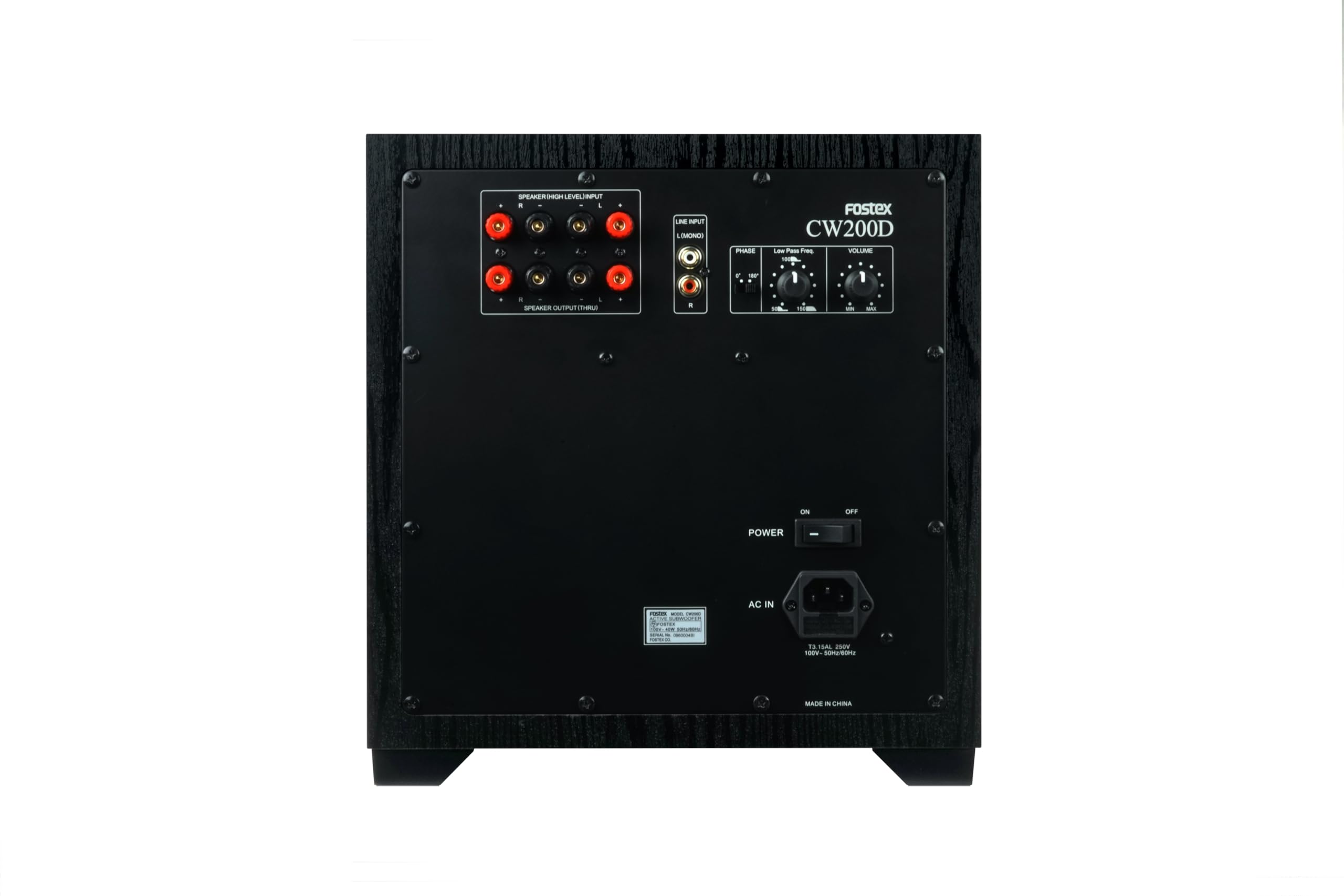 Amazon | Fostex 密閉型アクティブ・サブウーハー CW200D | プロ用サブ