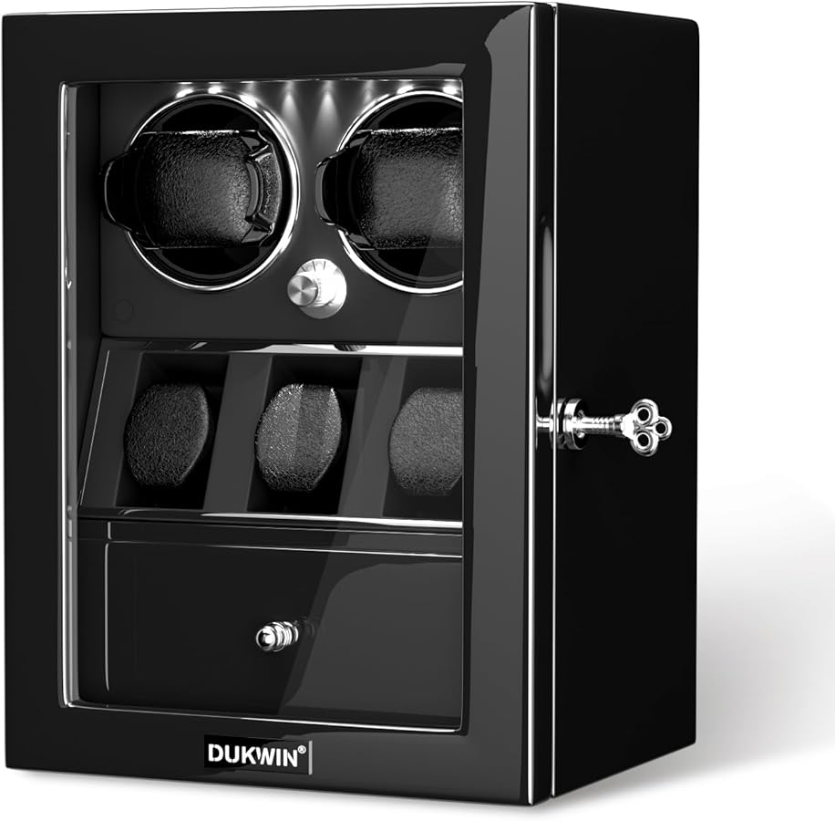 Amazon.com: DUKWIN Watch Winder for 2 Automatic Watches,Lockable