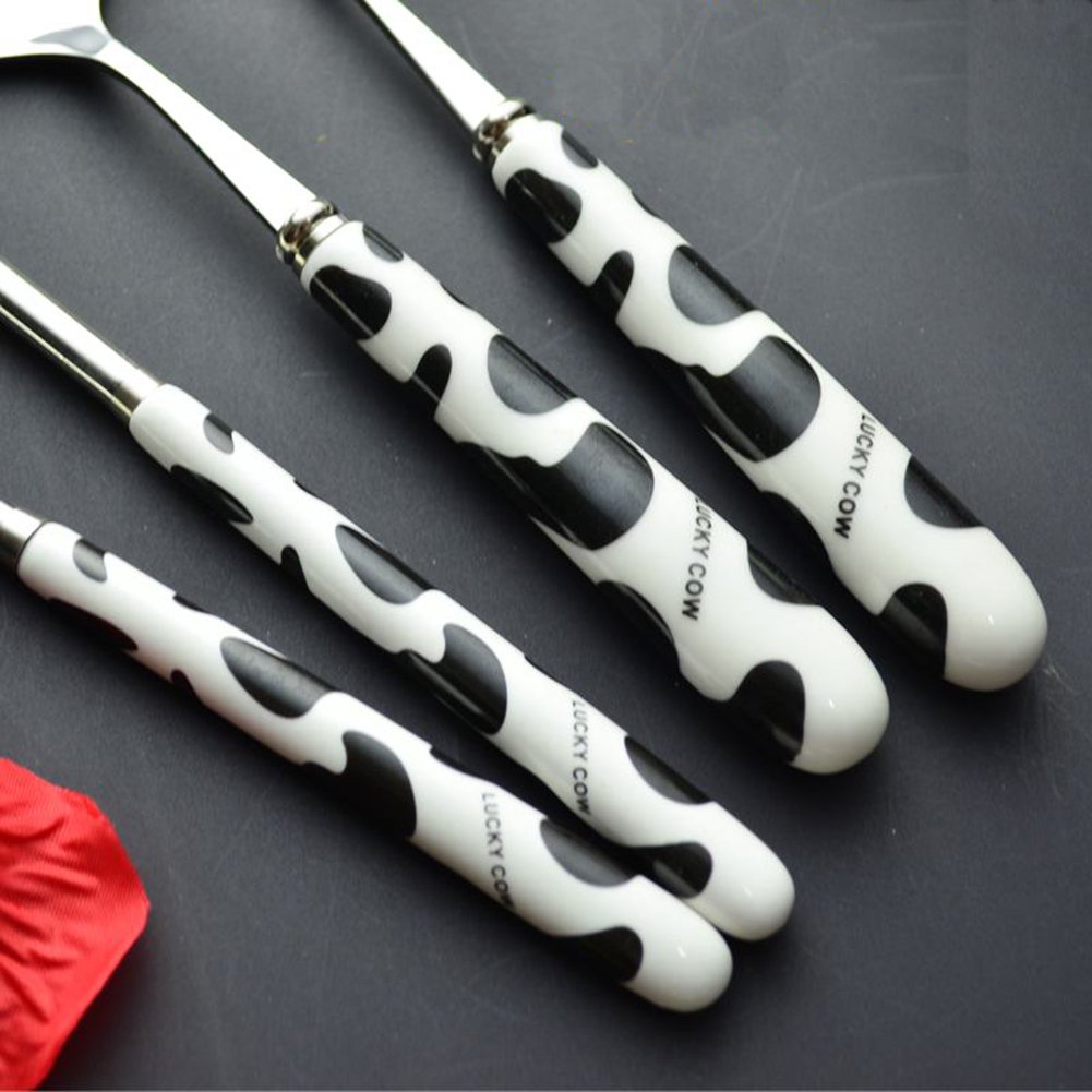 Amazon.co.jp: OLizee かわいい牛柄デザイン フラットウェア 3個セット