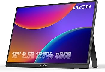 Amazon.co.jp: ARZOPA 16インチ 2.5K モバイルモニター 2560x1600 QHD