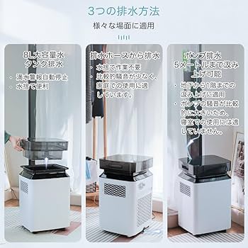 Amazon | iOCHOW 除湿機 衣類乾燥機 コンプレッサー式 じょしつき:部屋