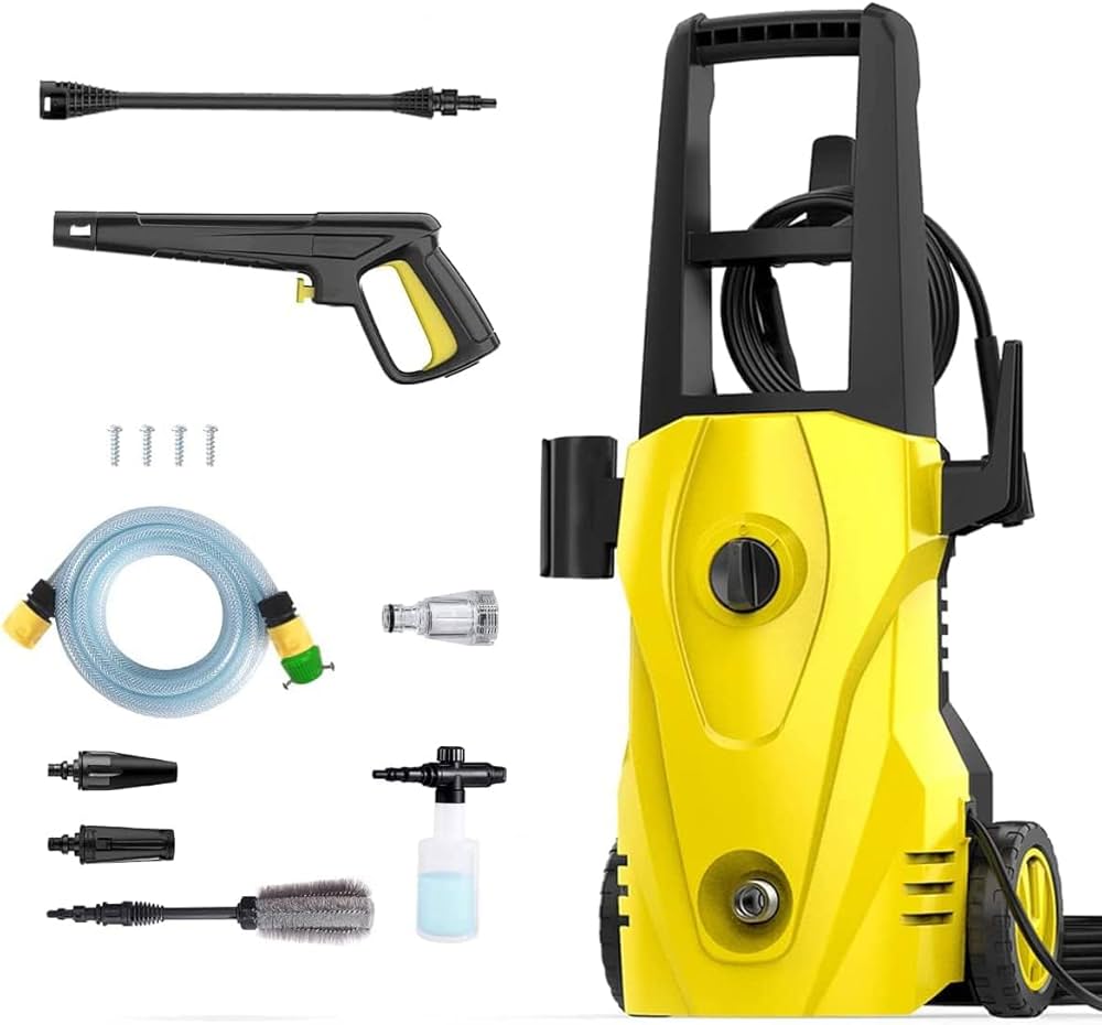 Amazon | Suyncll 高圧洗浄機 1500W 最大吐出圧力14MPa 50Hz/60Hz東西