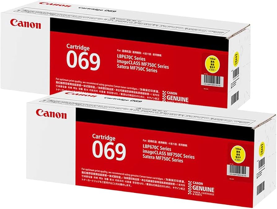 Amazon.co.jp: CANON 純正品 トナー カートリッジ069 イエロー 2本