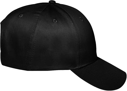 OTTO 6 Panel Low Profile Cotton Twill Cap - Black at Amazon Men's