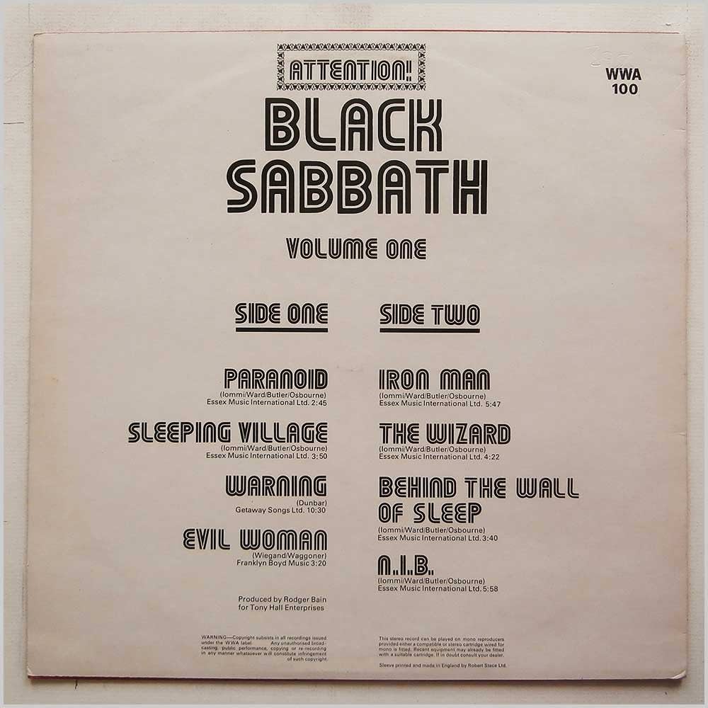 Amazon.com: Attention Black Sabbath 1: CDs & Vinyl