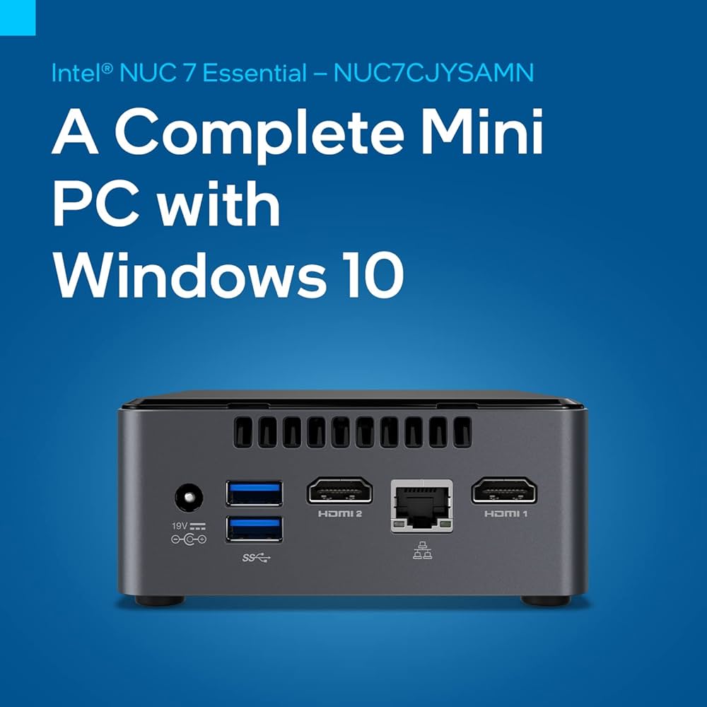Intel NUC 7 Essential Desktop Computer - Intel Celeron J4005 Dual