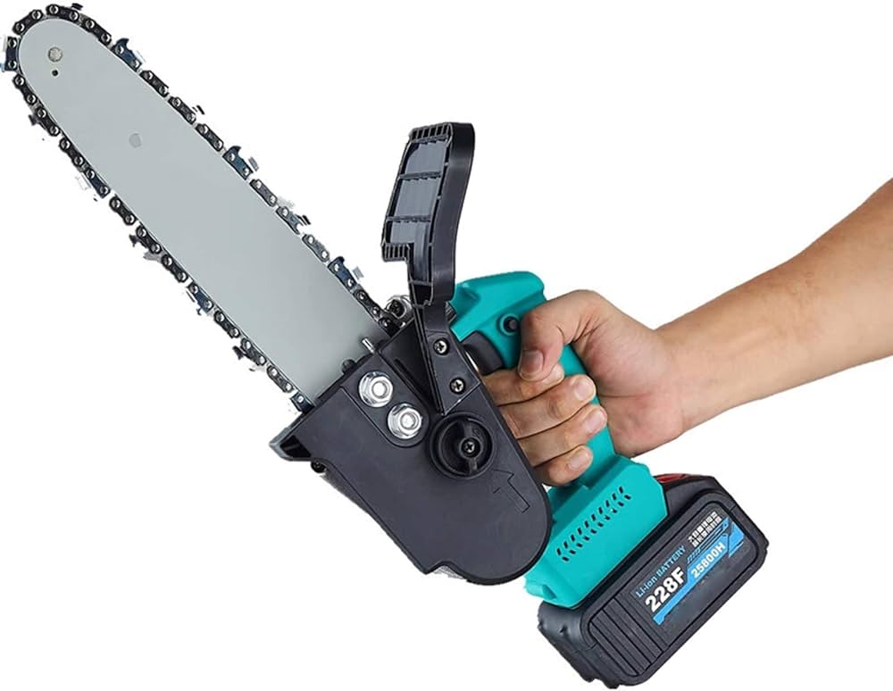 Amazon.co.jp: 8インチ21Vコードレスチェーンソーポータブル充電式電動