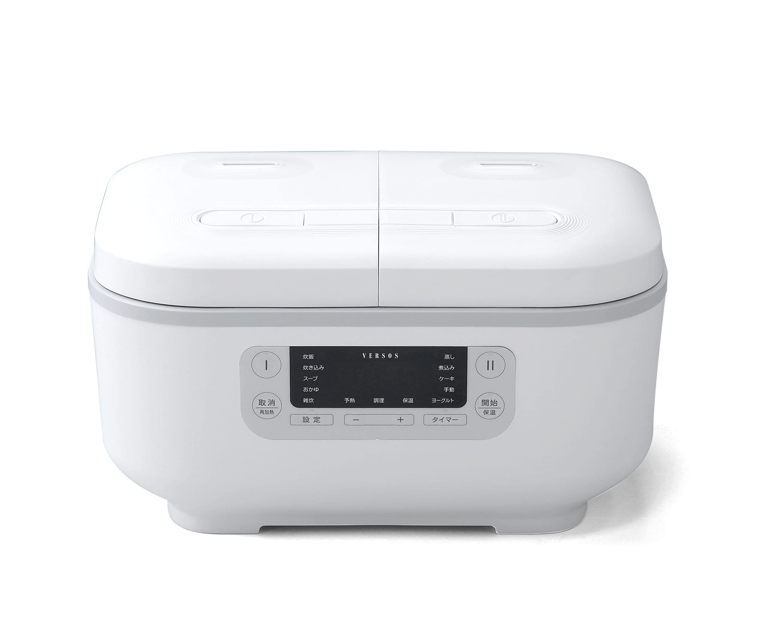 Amazon | VERSOS VS-MA006 多機能 炊飯器 ダブルクック 3.5合+3.5合