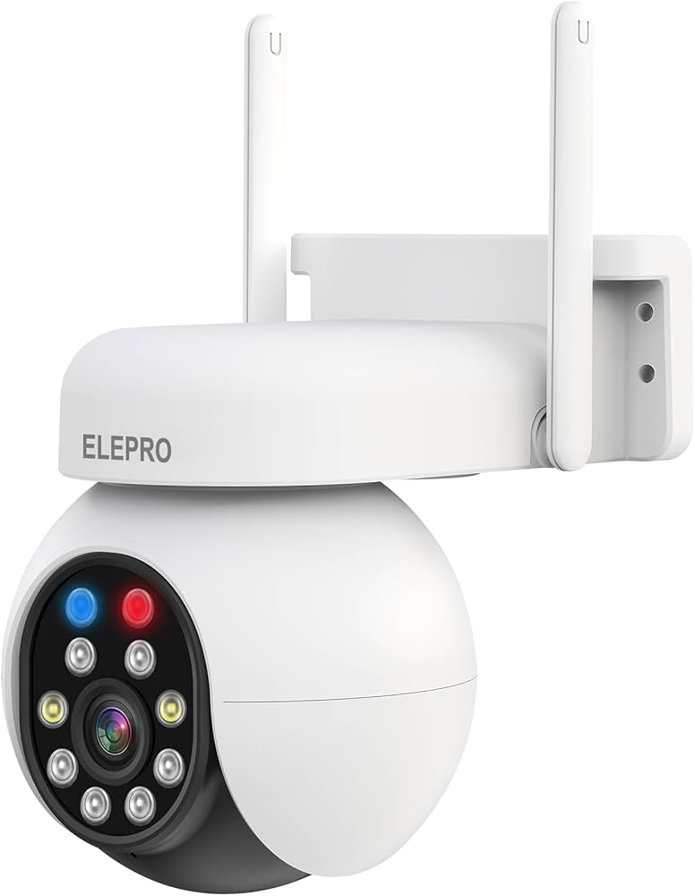 Amazon.co.jp: 【500万画素・全天候・PTZ360全方位監視】ELEPRO 防犯
