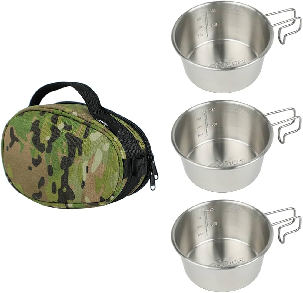 Amazon | Soomloomシェラカップ500ml3個セット 容量360ml専用収納