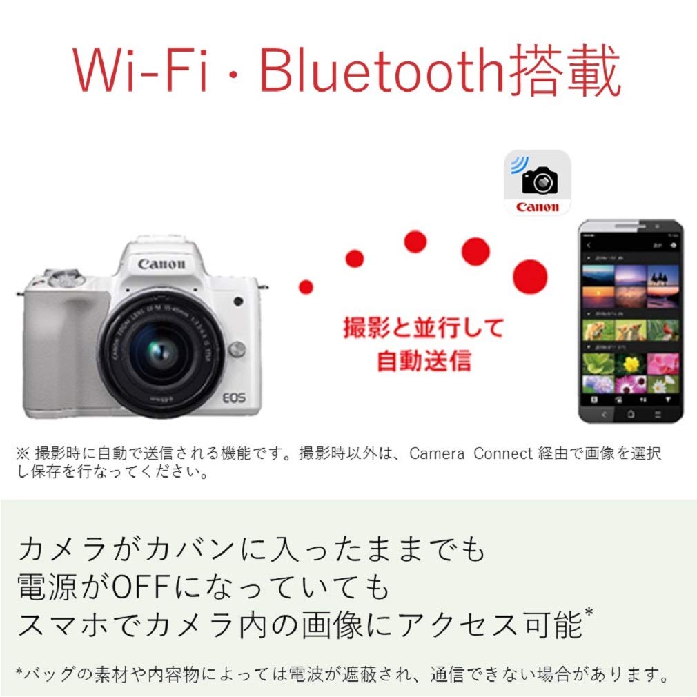 Amazon.co.jp: Canon EOSKISSMBK-WLK EOS Kiss M Mirrorless Digital