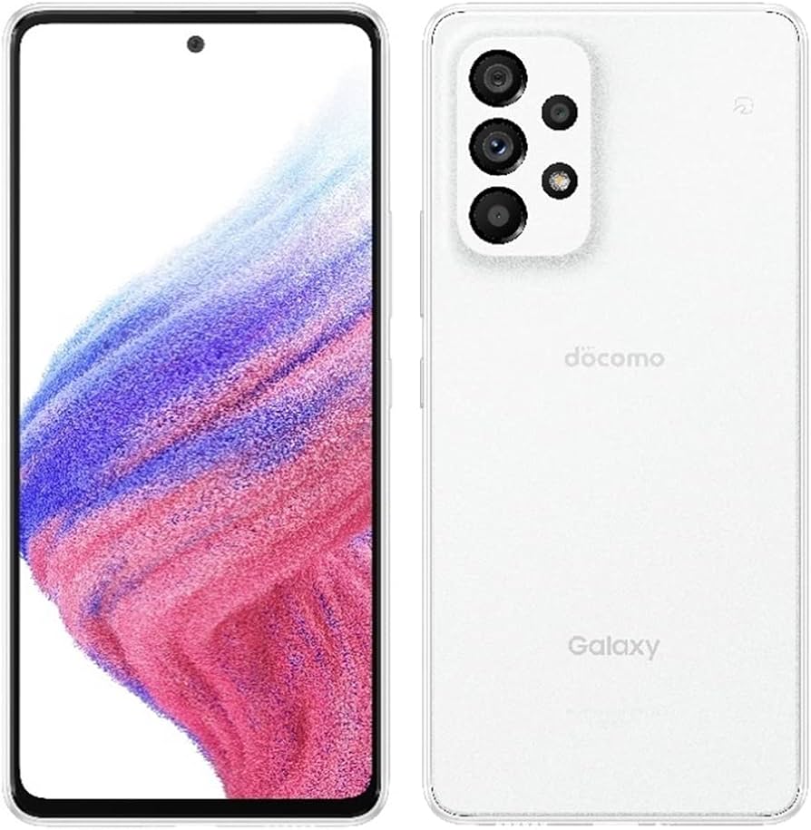Amazon | SIMフリー docomo Galaxy A53 5G SC-53C オーサムホワイト