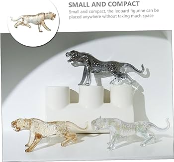 Amazon｜IWOWHERO クリスタルの装飾品 クリスタルヒョウの置物 ガラス