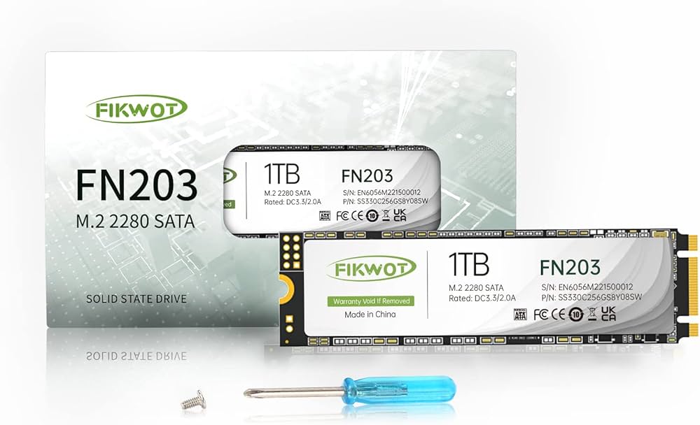 Amazon | Fikwot FN203 1TB M.2 SATA SSD SLC キャッシュ 3D NAND TLC