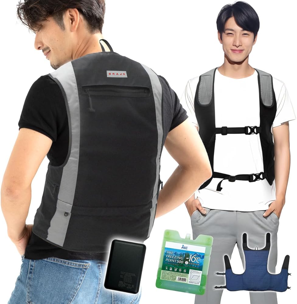 Amazon | [ブレイン] 水冷ベスト(全面循環型)【BR-867 全面型水冷