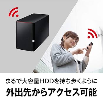 Amazon | バッファロー BUFFALO NAS スマホ/タブレット/PC対応