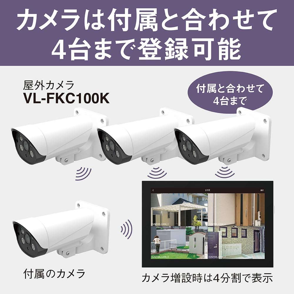 Amazon.co.jp: パナソニック 増設用屋外カメラ VL-FKC100K モニター