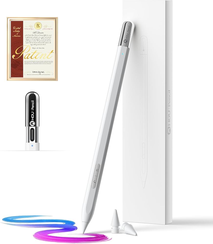 Amazon.com: HOU Stylus Pen for Apple iPad - USB-C Charging with