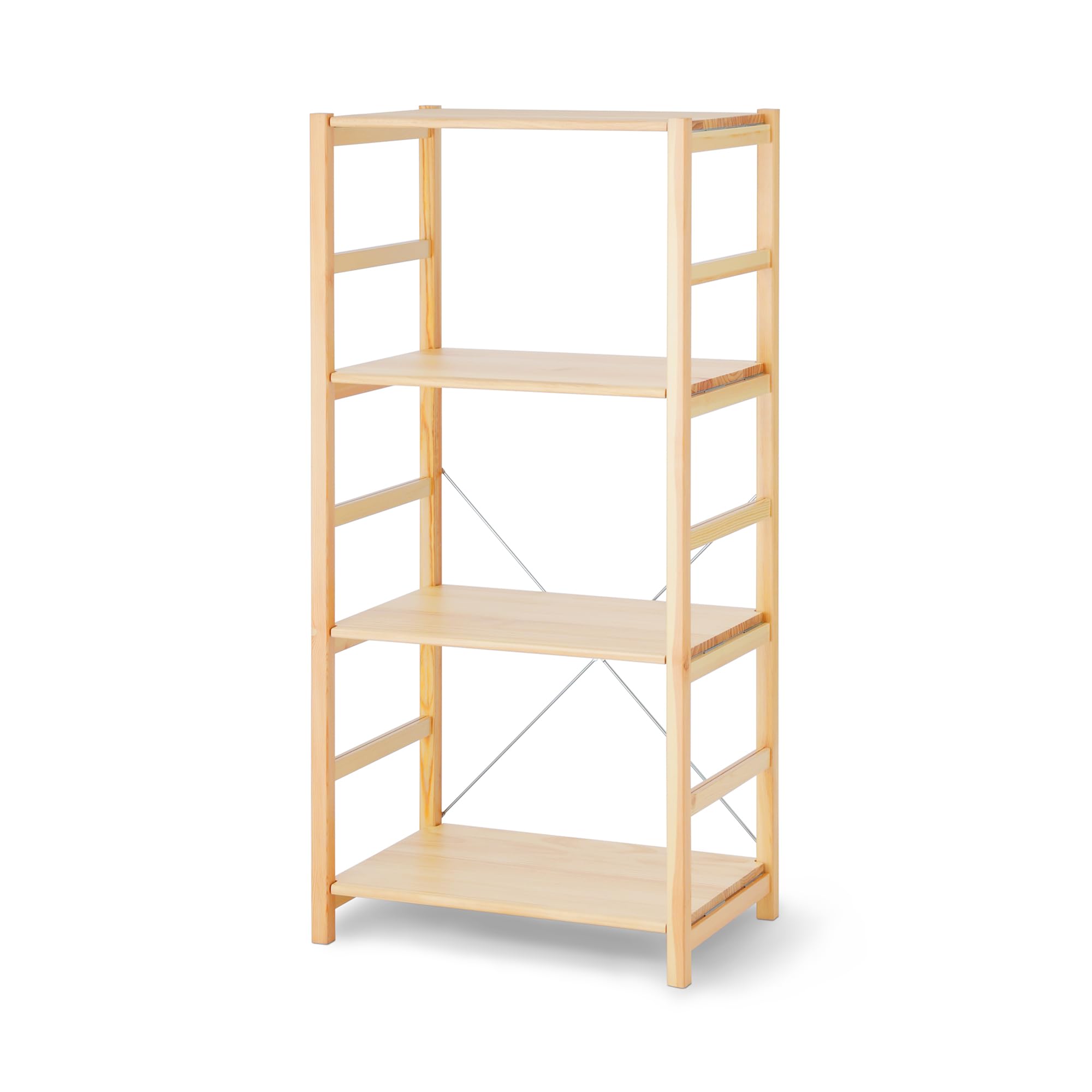 Amazon｜無印良品 パイン材ユニットシェルフ 中 幅58×奥行39.5×高さ