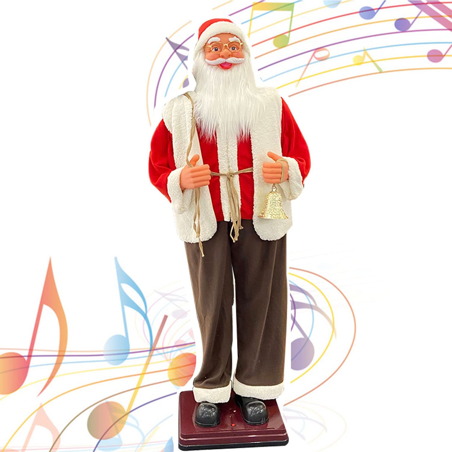 Amazon.co.jp: 電動アニメーションクリスマスサンタ、歌うダンス