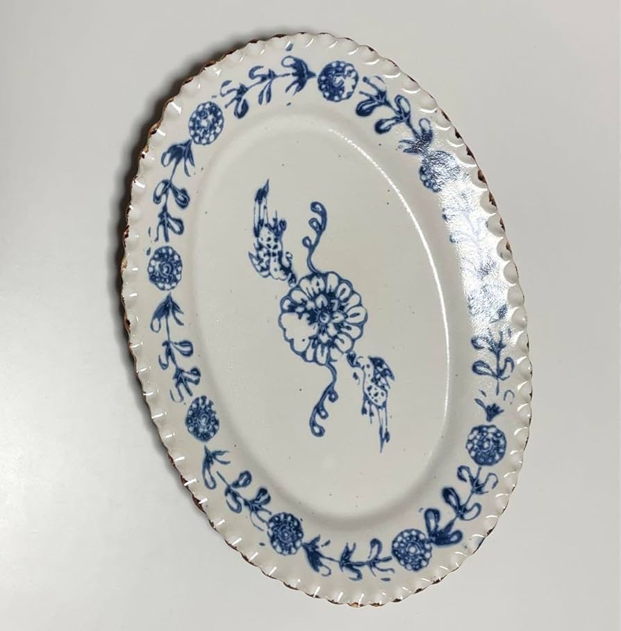 Amazon.co.jp: 伊藤聡信 大皿 楕円 印判 オーバル : ホーム＆キッチン