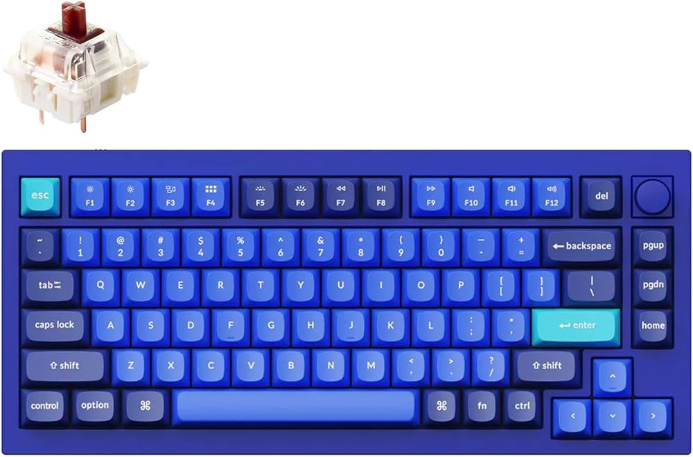Amazon | Keychron Q1 QMK Gateron Phantom メカニカルキーボード ノブ