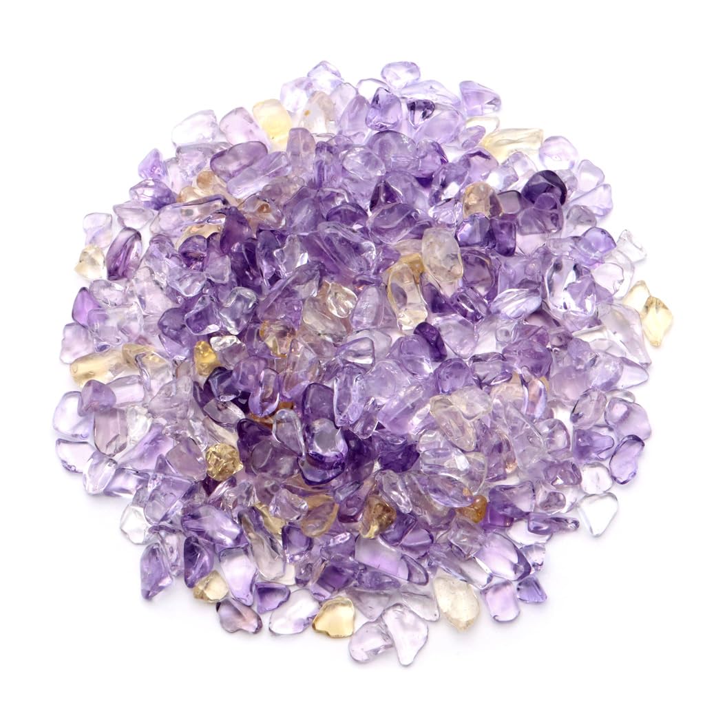 Amazon.co.jp: アメトリン さざれ石 100g サイズ小 AAA 紫黄水晶