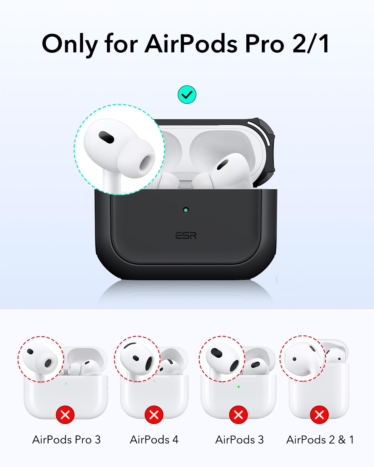 Amazon.com: ESR for AirPods Pro 2 Case, Compatible with Airpods