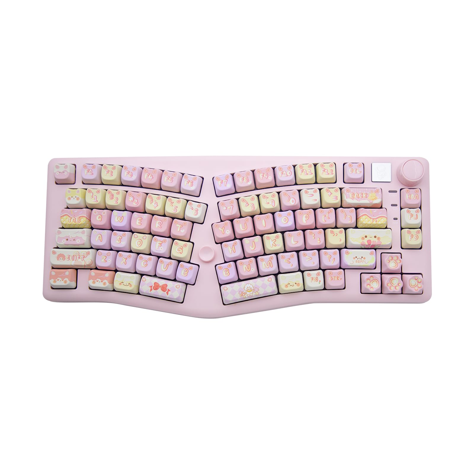 Leobog A75 Alice配列 ピンク 猫キーボード 本体 Amazon | OUSEITECH