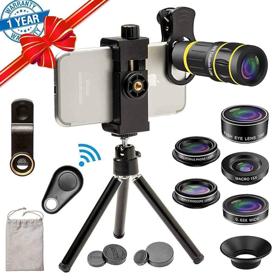 Amazon.com: SEVENKA Cell Phone Camera Lens Kit, 18X Telephoto Lens
