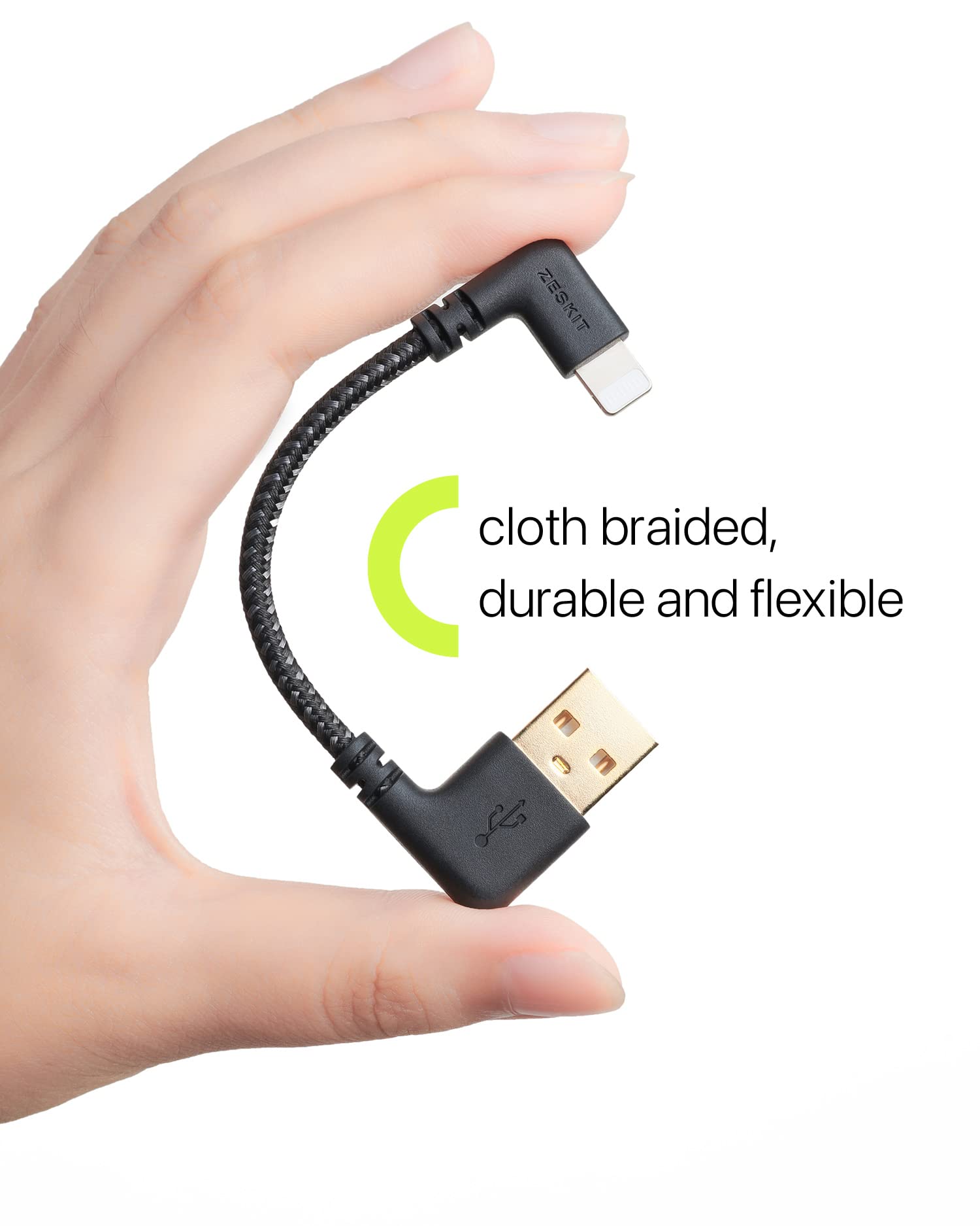 Amazon.com: Zeskit USB to Lightning Cable MFi Certified (Short