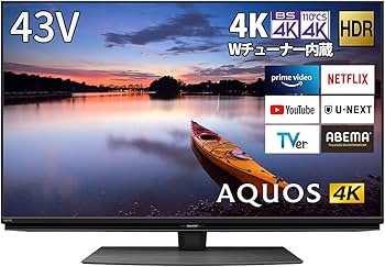 Amazon | シャープ 43V型 液晶 テレビ AQUOS 4T-C43CN1 4K チューナー