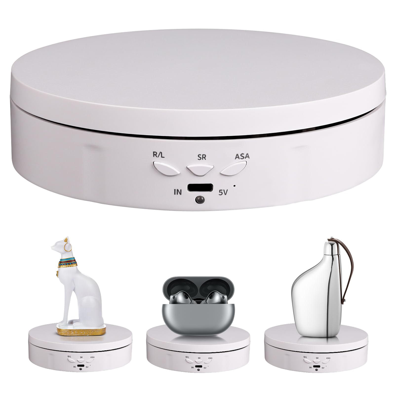 Amazon.co.jp: 360度回転台電動ターンテーブル スピード 方向角度調整