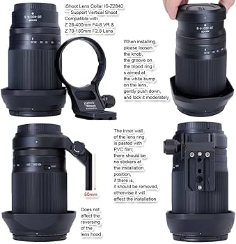 Amazon | iShoot レンズリング式三脚座、 Nikon Z 28-400mm F4-8 VR