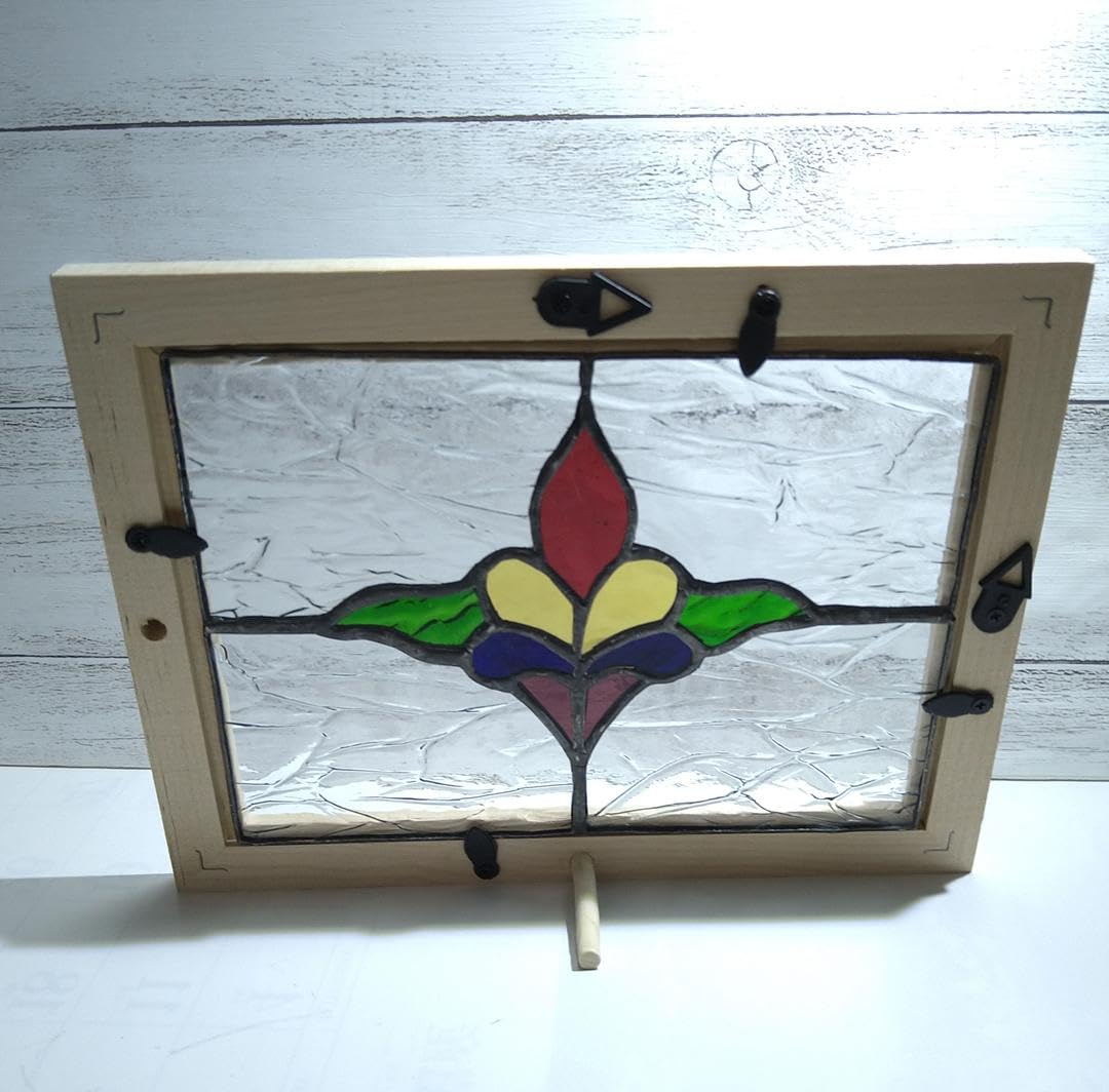 Amazon.co.jp: 207.ステンドグラスパネル アンティーク調2L判 : ホーム