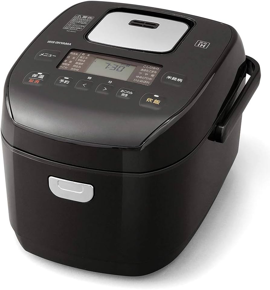 Amazon | 圧力IHジャー炊飯器5.5合 RC-PD50-B ブラック | アイリス