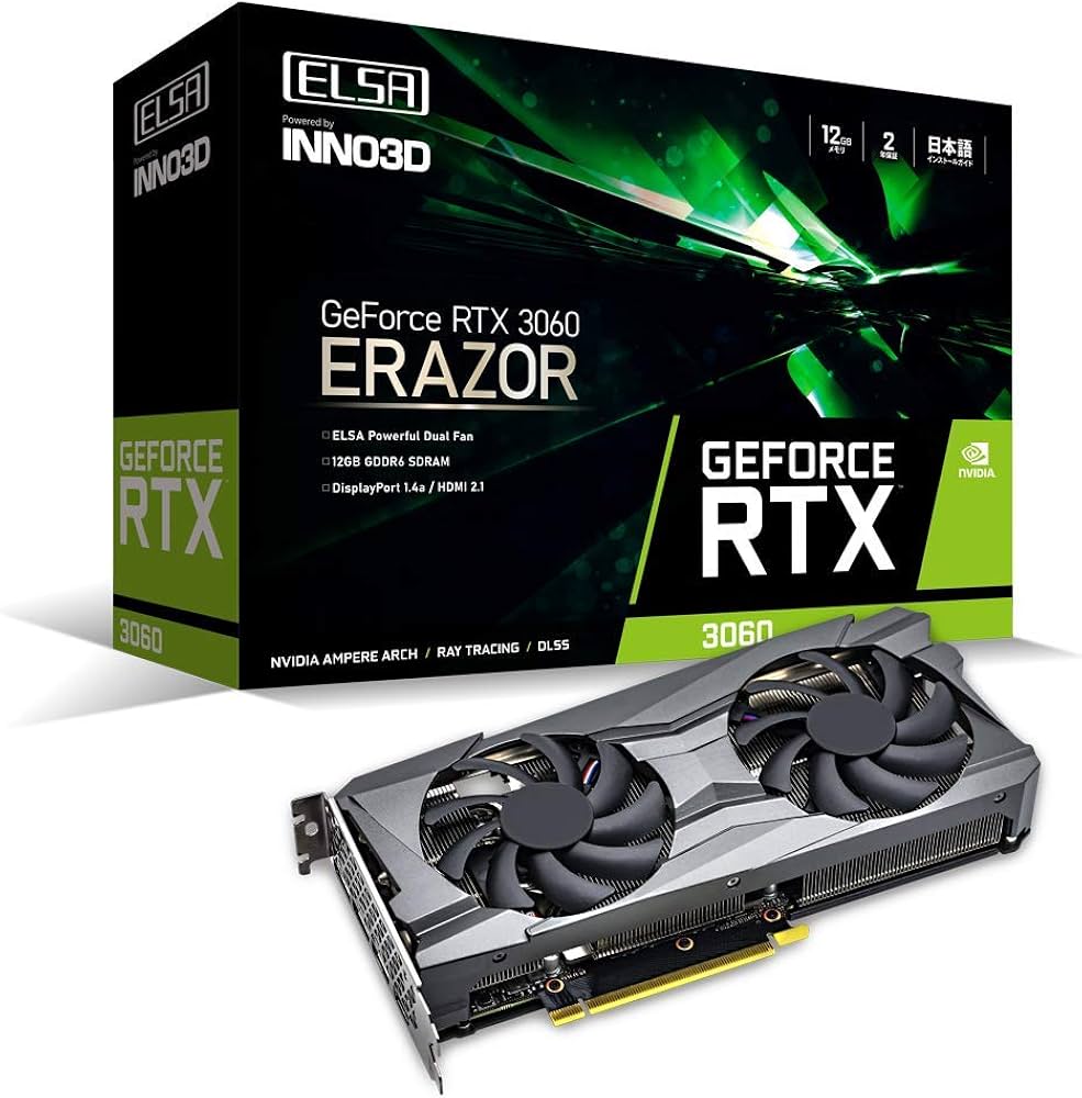Amazon | エルザ GeForce RTX 3060 グラフィックスボード ERAZOR