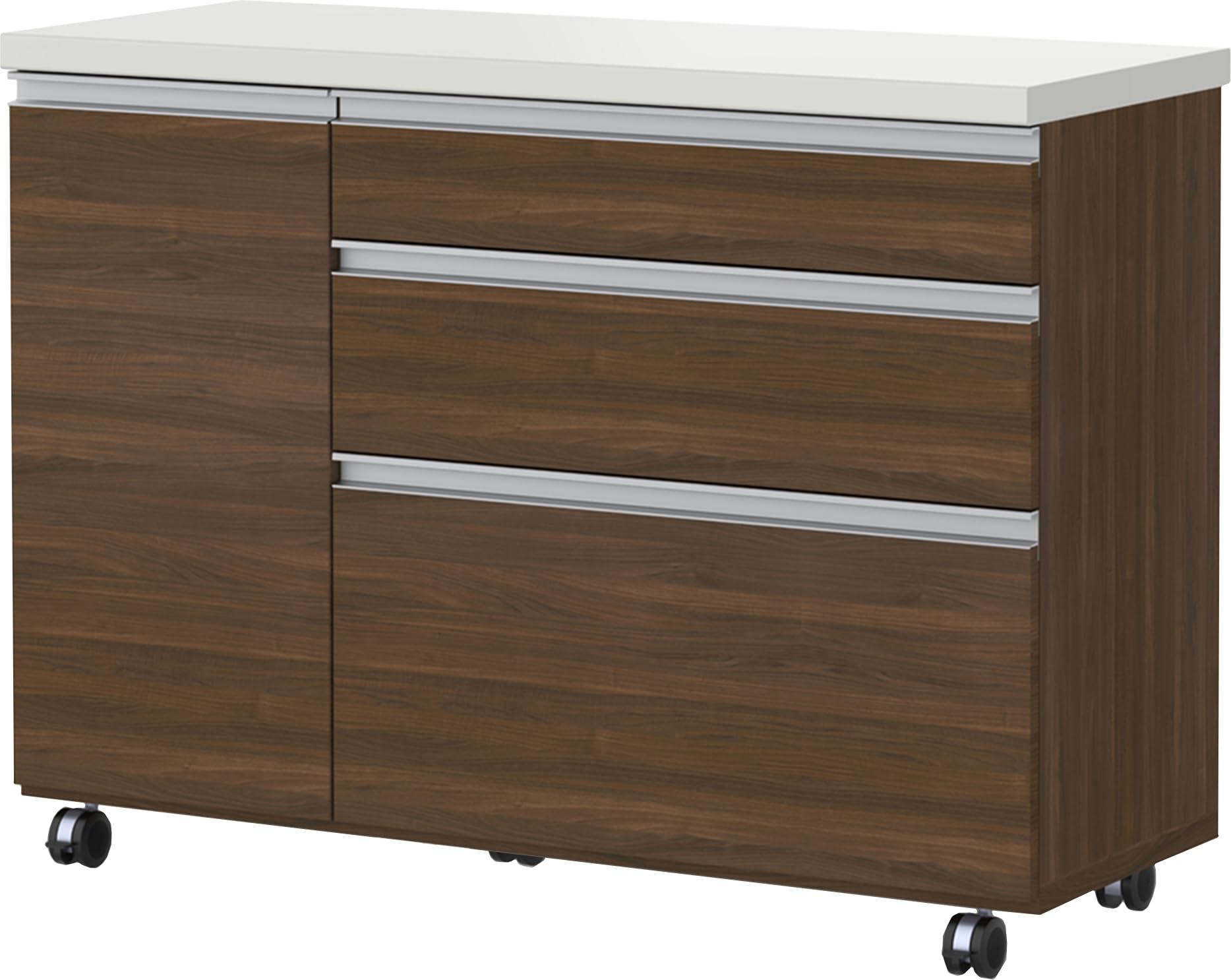 Amazon.co.jp: パモウナ(Pamouna) 食器棚 キッチンカウンター 幅120