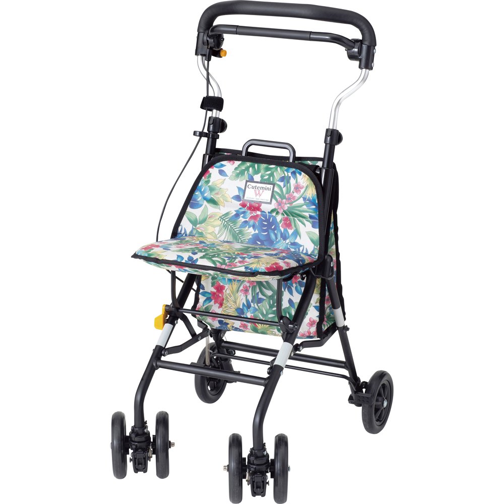 Amazon | ウィズワン キュートミニW (フラワー) シルバーカー