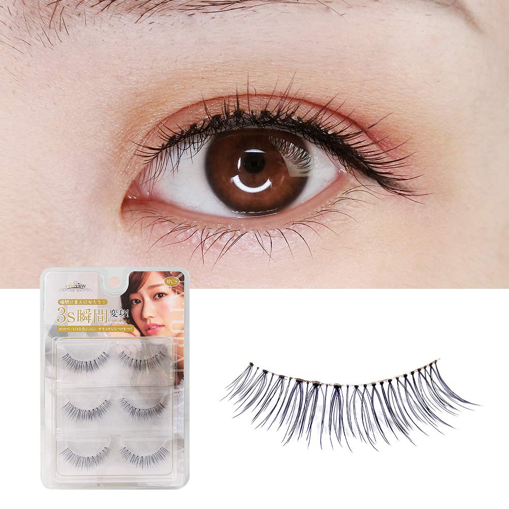 Amazon | LASHVIEW つけまつげ ナチュラル 自然 アイラッシュ 目尻長め
