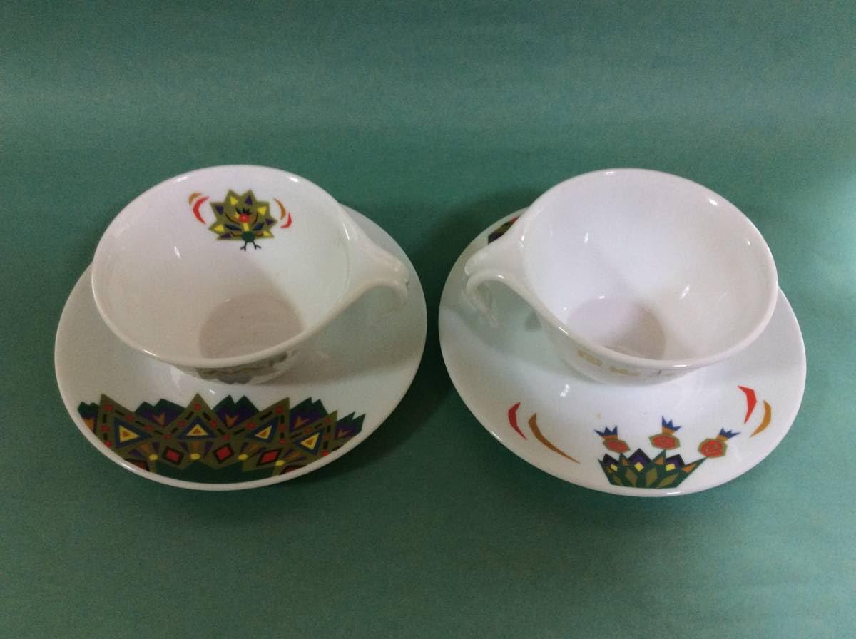 Amazon.co.jp: 岩城硝子/コレール/スタッキングカップ＆ソーサー 2客