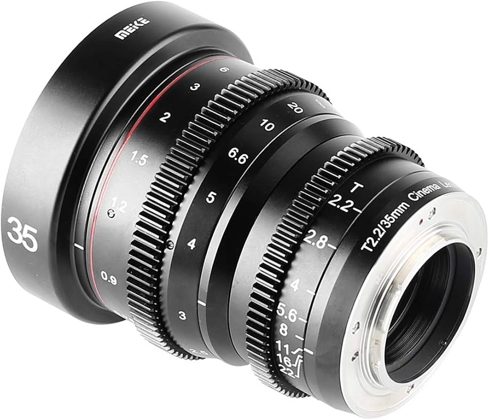 Amazon | Meike 35mm T2.2大口径マニュアルフォーカスプライム低歪み