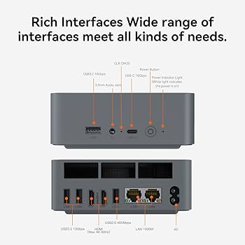 Amazon.com: Beelink EQR7 Mini PC, AMD Ryzen 7 7735HS(6nm, 8C/16T