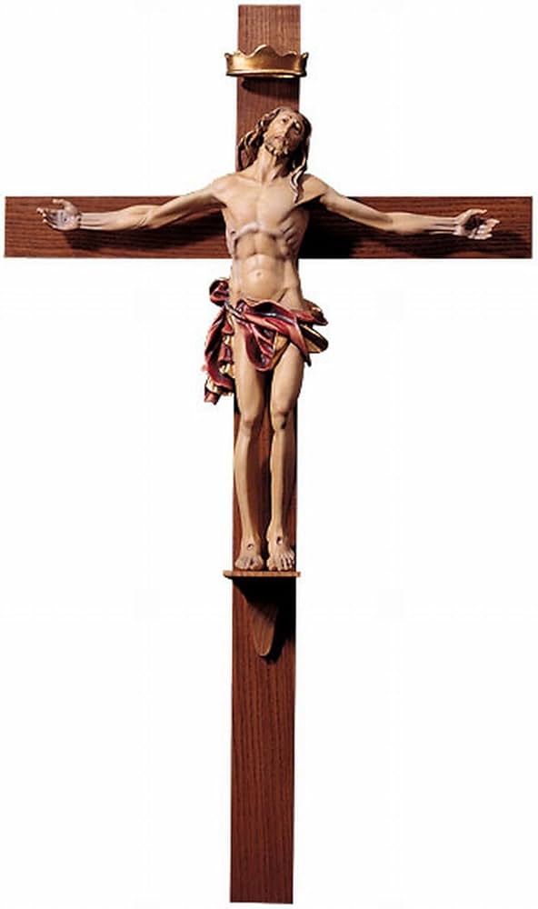 Amazon.co.jp: 欧州教会使用 創業100年木彫りブランド《レーピ》 磔刑