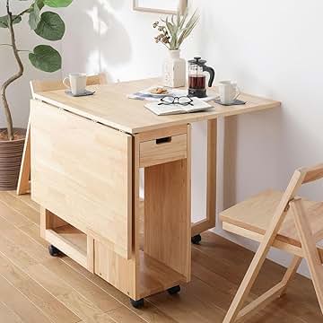Amazon.co.jp: 折り畳みテーブル 引き出し付き