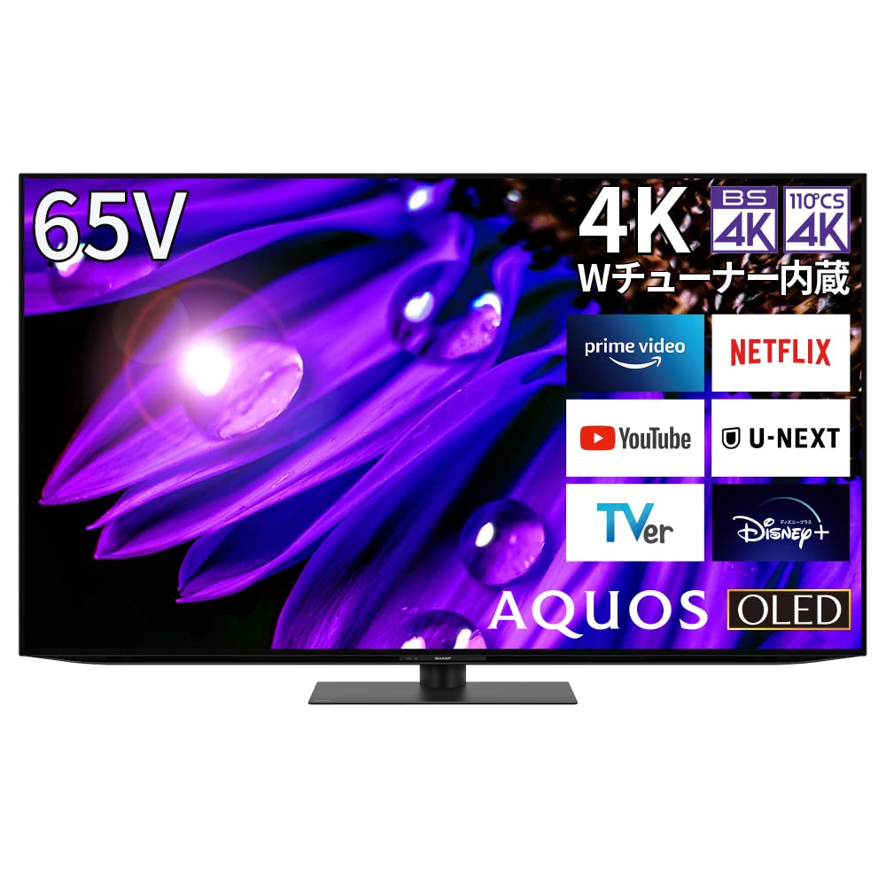 Amazon.co.jp: Sharp 65V OLED TV AQUOS OLED 4T-C65EQ1 4K Built-in