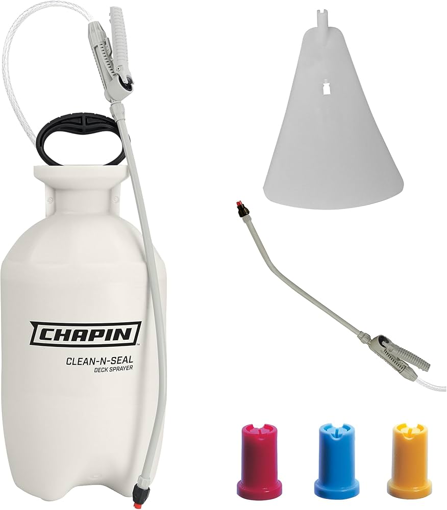 Amazon.com : Chapin 25020 2-Gallon Clean 'N Seal Poly Deck Sprayer